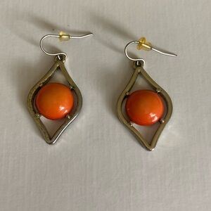 Orange earrings